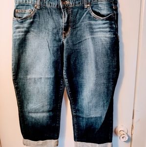 Calvin Klein cuffed crop jeans 16